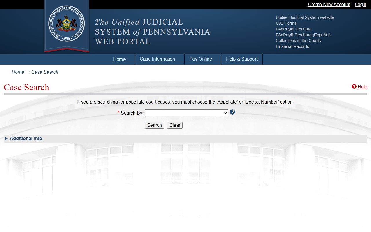 McKean County Court records UJS Case Search portal